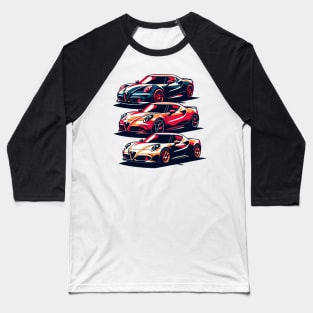 Alfa Romeo 4C Baseball T-Shirt